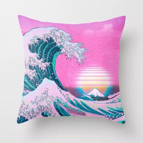 NEW! U O “Vaporwave Aesthetic” Pillowcase Cover - Picture 4 of 6